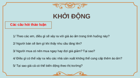 Giáo án Powerpoint Bài 4 KTPL 10 Kết nối tri thức: Cơ chế thị trường