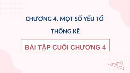 Giáo án điện tử Bài tập cuối chương 4 Toán 8 Chân trời sáng tạo
