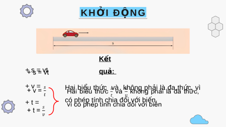 Giáo án điện tử Phân thức đại số Toán 8 Chân trời sáng tạo
