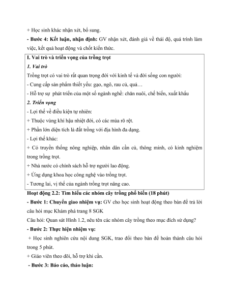 Giáo án Công nghệ 7 Kết nối tri thức (năng lực số)