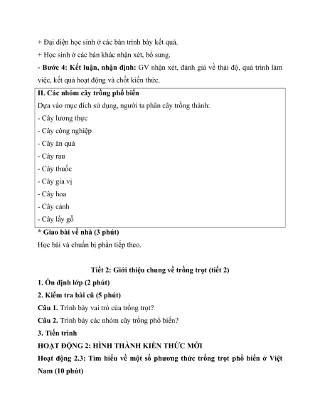 Giáo án Công nghệ 7 Kết nối tri thức (năng lực số)