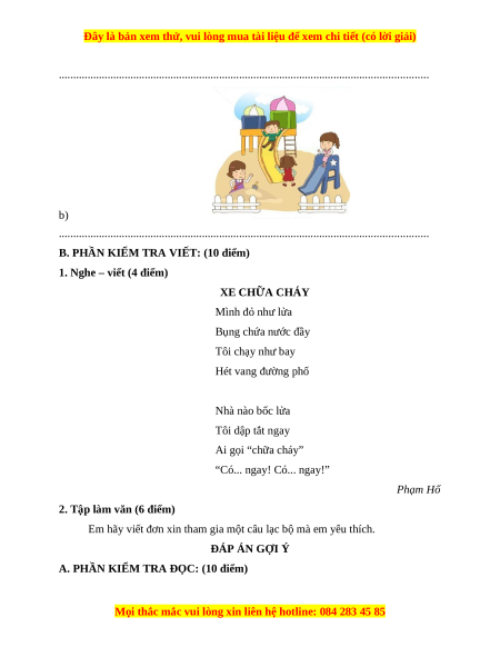 Đề thi cuối kì 1 Tiếng Việt lớp 4 Kết nối tri thức (đề 5)