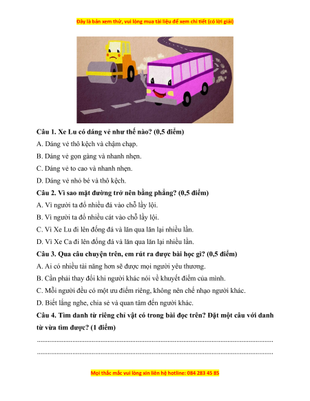 Đề thi giữa kì 1 Tiếng Việt lớp 4 Kết nối tri thức (đề 6)