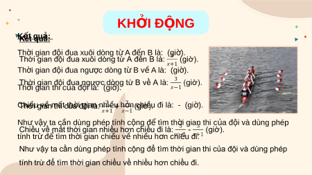 Giáo án điện tử Cộng, trừ phân thức Toán 8 Chân trời sáng tạo