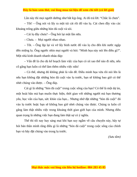 Đề thi cuối kì 1 Tiếng Việt lớp 4 Cánh diều (đề 7)