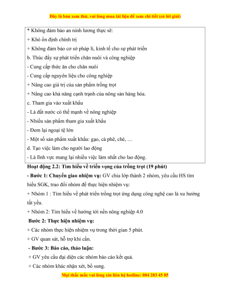 Giáo án Công nghệ 10 (năng lực số)