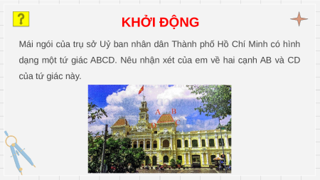 Giáo án điện tử Hình thang – Hình thang cân Toán 8 Chân trời sáng tạo