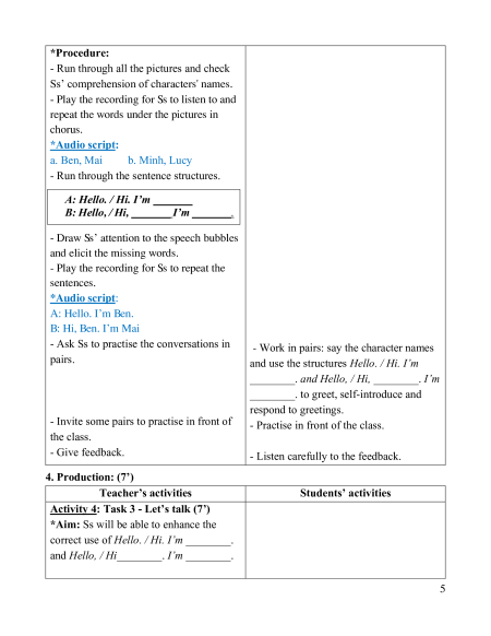 Giáo án Tiếng Anh 3 Global success (năng lực số)