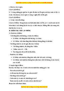 Đề thi giữa kì 1 Tiếng Việt lớp 3 Chân trời sáng tạo (đề 5)