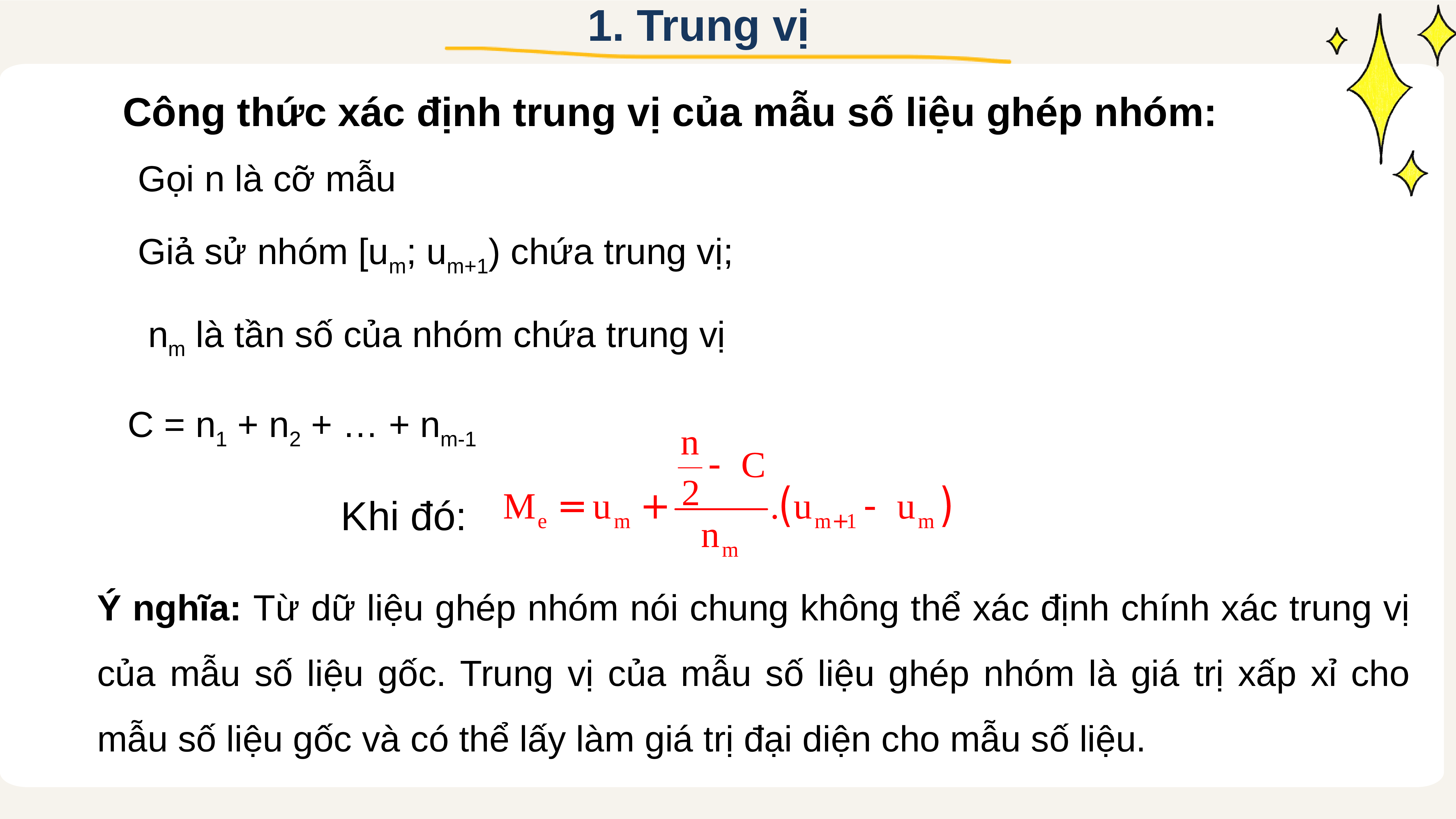 Giáo án Powerpoint Trung vị và tứ phân vị của mẫu số liệu ghép nhóm ...