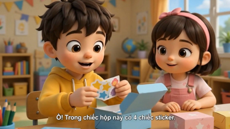 Video AI khởi động Toán lớp 3 Bài 6: Bảng nhân 4, bảng chia 4 (Tiết 1)