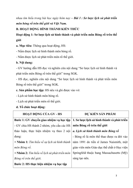 Giáo án Bóng rổ 10 Kết nối tri thức (năng lực số)