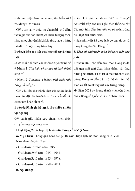 Giáo án Bóng rổ 10 Kết nối tri thức (năng lực số)