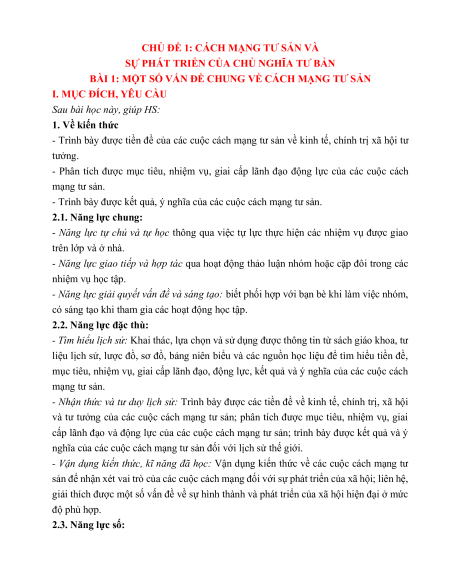 Giáo án Lịch sử 11 Kết nối tri thức (năng lực số)