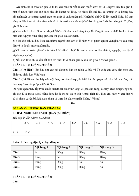 12 đề thi KTPL 11 Cuối kì 2 cấu trúc mới có lời giải (sách mới)