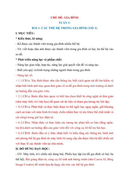Giáo án Tự nhiên xã hội lớp 2 (sách mới) | Giáo án Tự nhiên và xã hội lớp 2