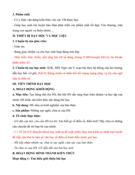 Giáo án + PPT Văn 9 (đồng bộ sách mới)