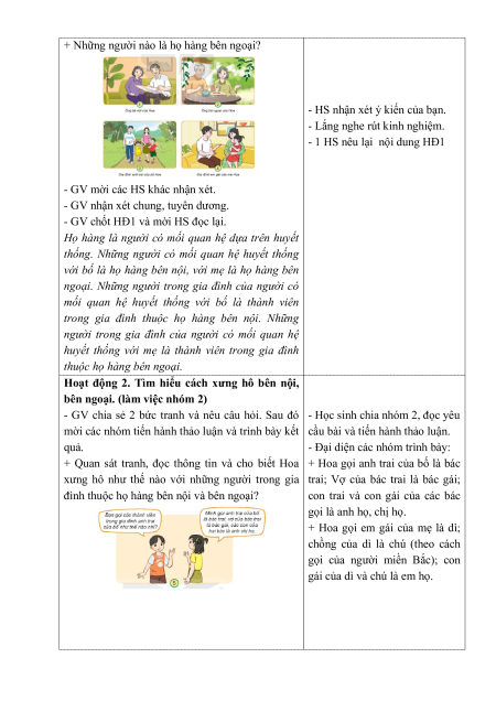 Giáo án Tự nhiên xã hội lớp 3 (sách mới) | Giáo án Tự nhiên và xã hội lớp 3
