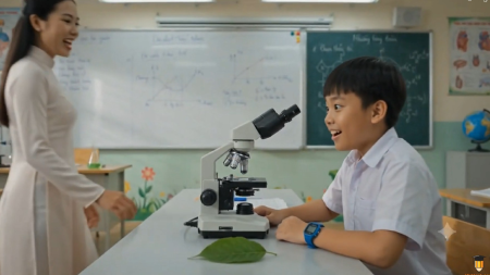 Video AI khởi động Vật lí 6 (KHTN 6) Bài 4: Sử dụng kính hiển vi quang học
