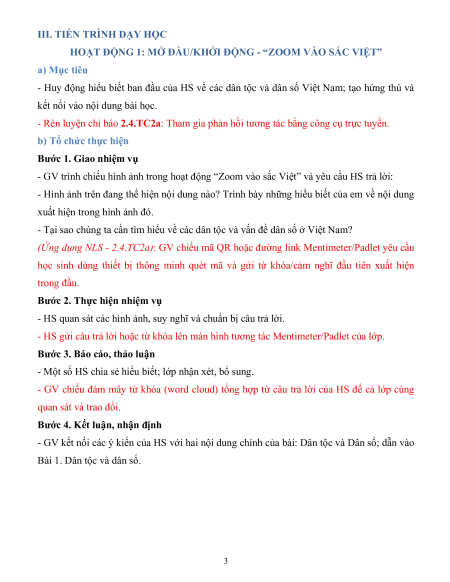 Giáo án Địa lí 9 Kết nối tri thức (năng lực số)