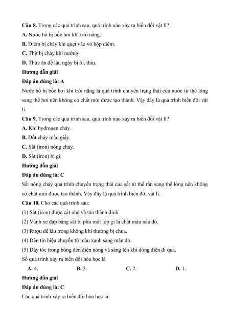 Các dạng bài tập Hóa học 8 (có lời giải)