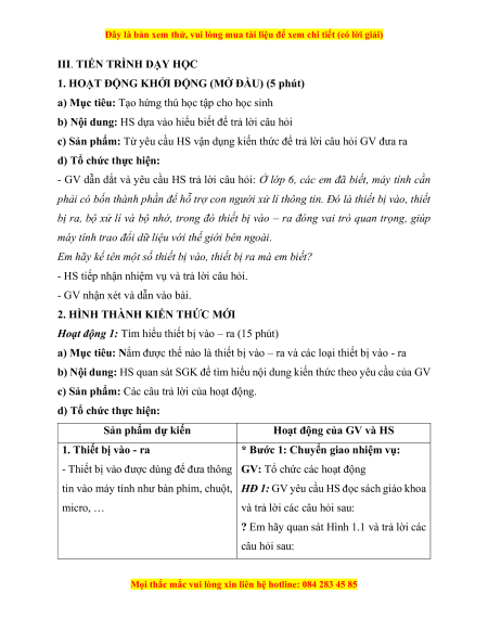 Giáo án Tin học 7 Kết nối tri thức (năng lực số)