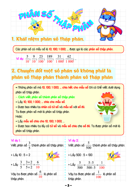 Takenote Toán lớp 5