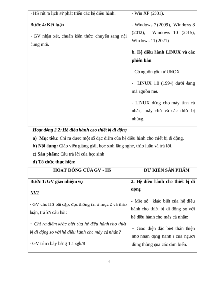 Giáo án Tin học 11 (năng lực số)