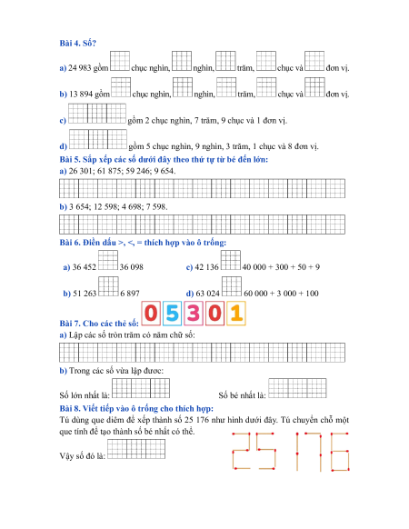 500+ Bài toán nâng cao lớp 4