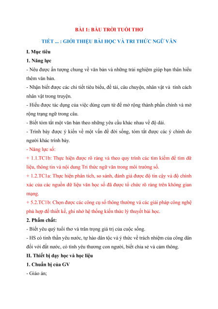 Giáo án + PPT Văn 7 (đồng bộ sách mới)
