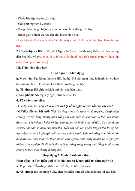 Giáo án + PPT Văn 7 (đồng bộ sách mới)
