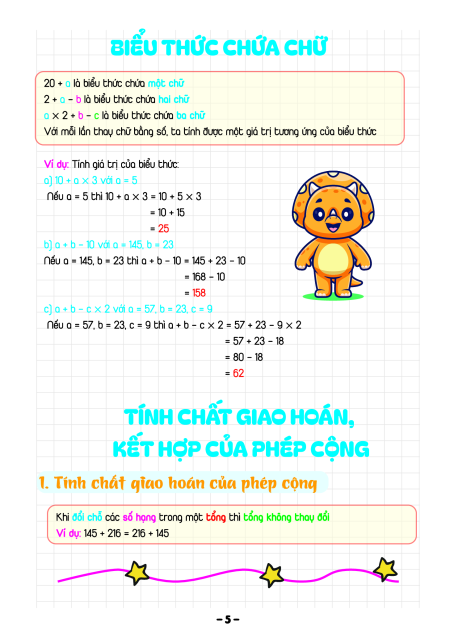 Takenote Toán lớp 4