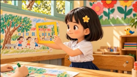Video AI khởi động Mĩ thuật lớp 1