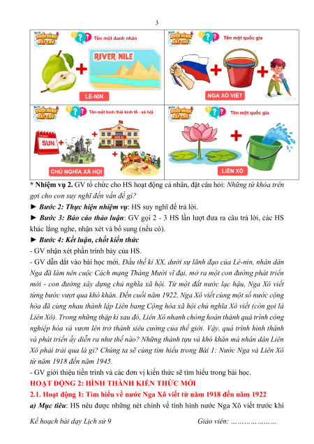 Giáo án Lịch sử 9 Kết nối tri thức (năng lực số)