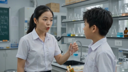 Video AI khởi động Vật lí 6 (KHTN 6) Bài 2: An toàn trong phòng thực hành