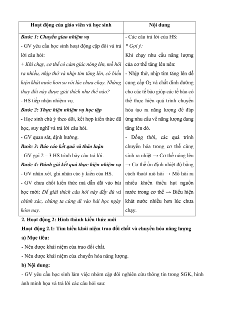 Giáo án Sinh học 7 Kết nối tri thức (năng lực số)
