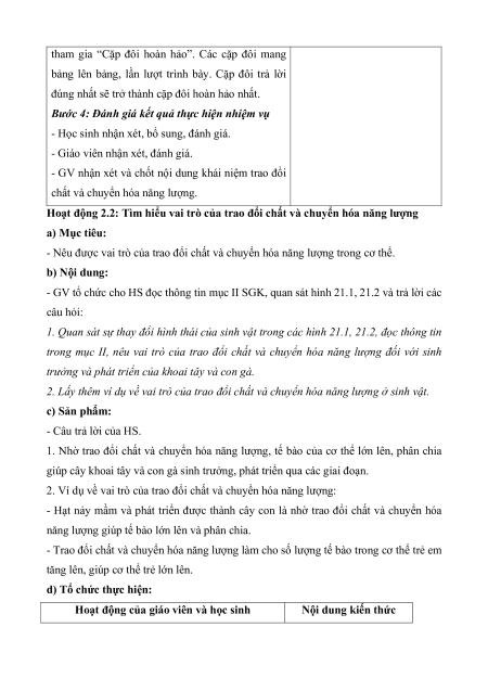 Giáo án Sinh học 7 Kết nối tri thức (năng lực số)