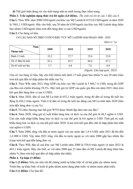 Bộ 12 đề thi giữa kì 1 Địa lí 11 Kết nối tri thức cấu trúc mới có đáp án