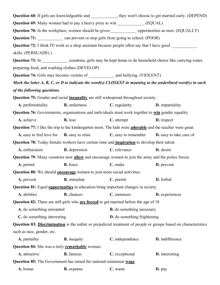 Practice test Tiếng Anh 10 Global success Học kì 2