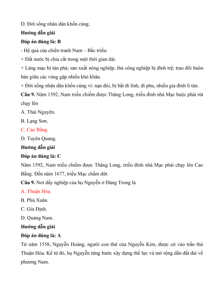 Trắc nghiệm Lịch Sử 8 có đúng sai (sách mới)