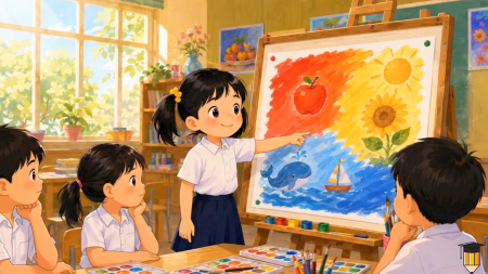 Video AI khởi động Mĩ thuật lớp 3