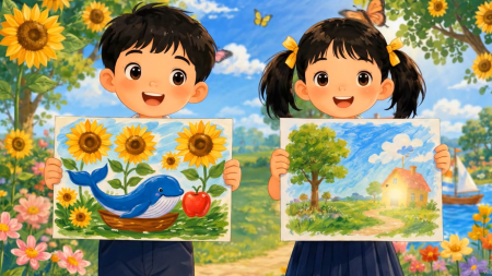 Video AI khởi động Mĩ thuật lớp 3