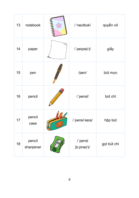 Takenote Tiếng Anh lớp 1