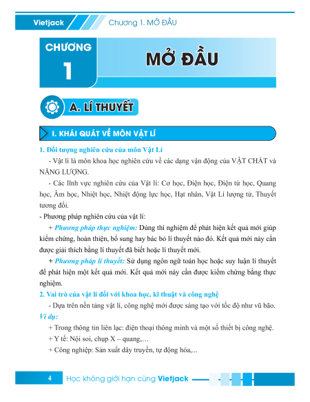 Sổ tay kiến thức trọng tâm Vật lí 10