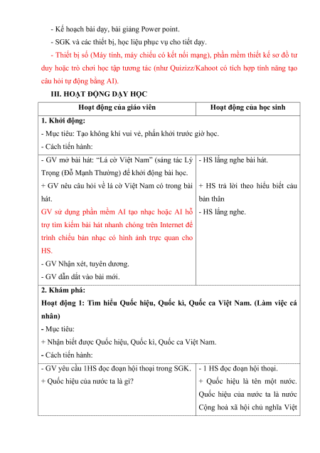 Giáo án Đạo đức lớp 3 (sách mới)