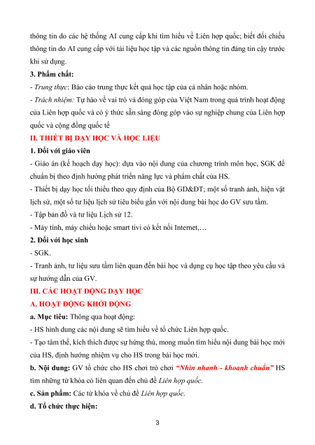 Giáo án Lịch sử 12 Kết nối tri thức (năng lực số)