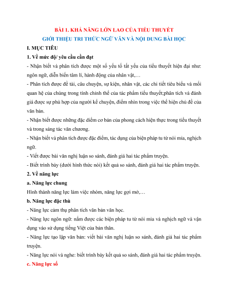 Giáo án + PPT Văn 12 (đồng bộ sách mới)