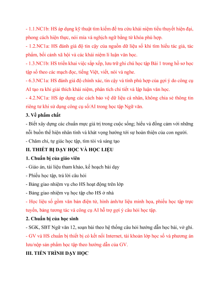 Giáo án + PPT Văn 12 (đồng bộ sách mới)