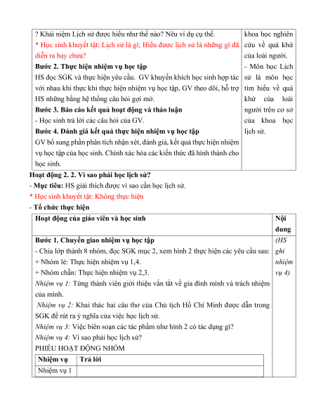 Giáo án Lịch sử 6 Kết nối tri thức (năng lực số)