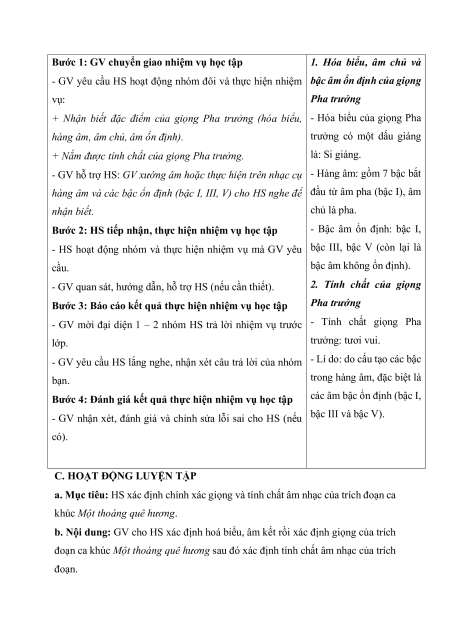 Giáo án Âm nhạc 11 Kết nối tri thức